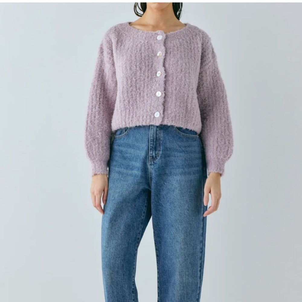 Elsie Knit Cardigan Lavendar